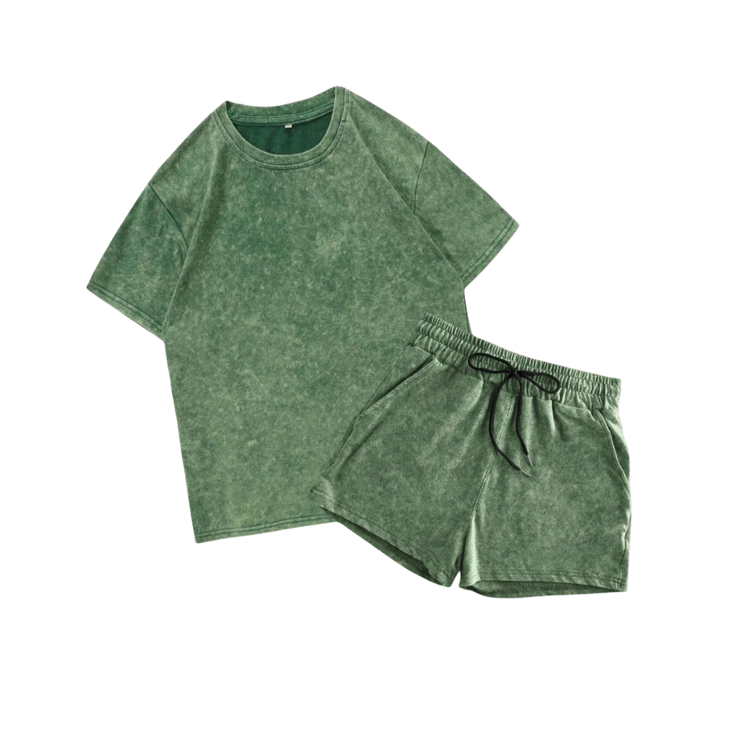 Kendrix – Relaxed Print Athletic Two-Piece Set