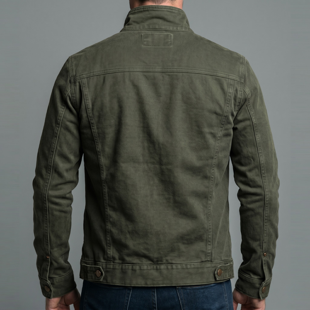 Chase | Vintage Cotton Jacket with Zipper Closure
