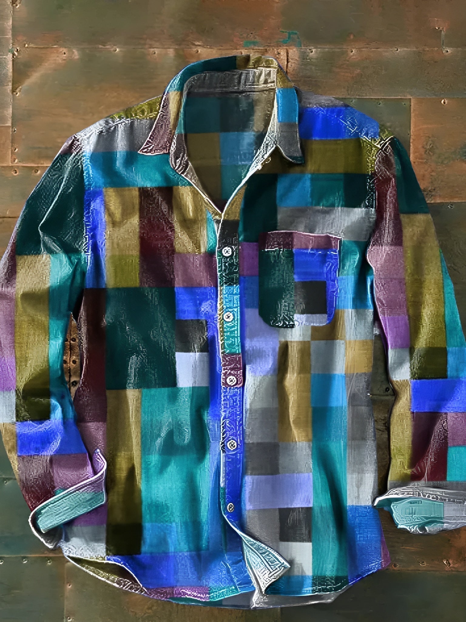 Jorvik Patchwork Print Blouse