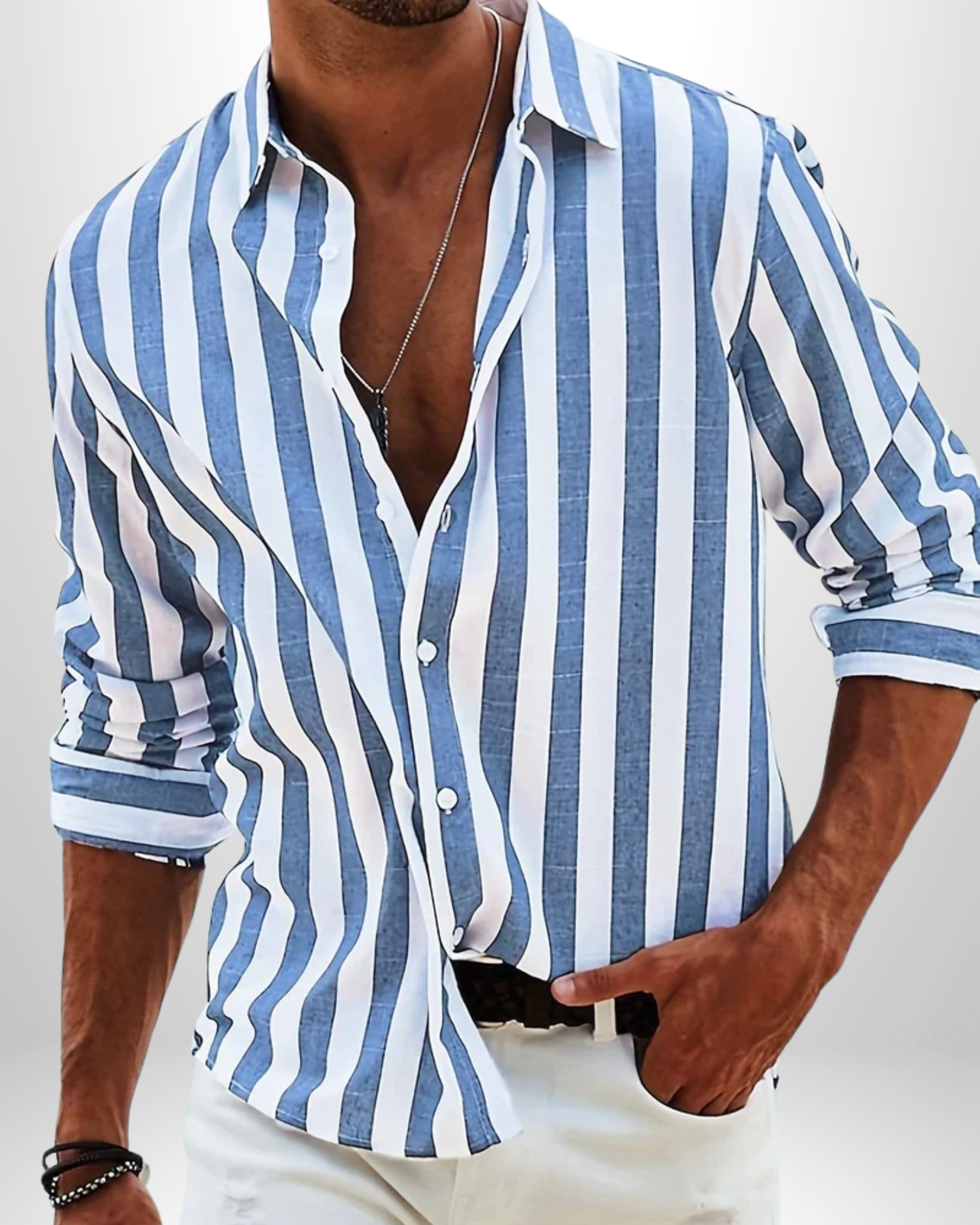 Colin | Riviera Stripe Shirt