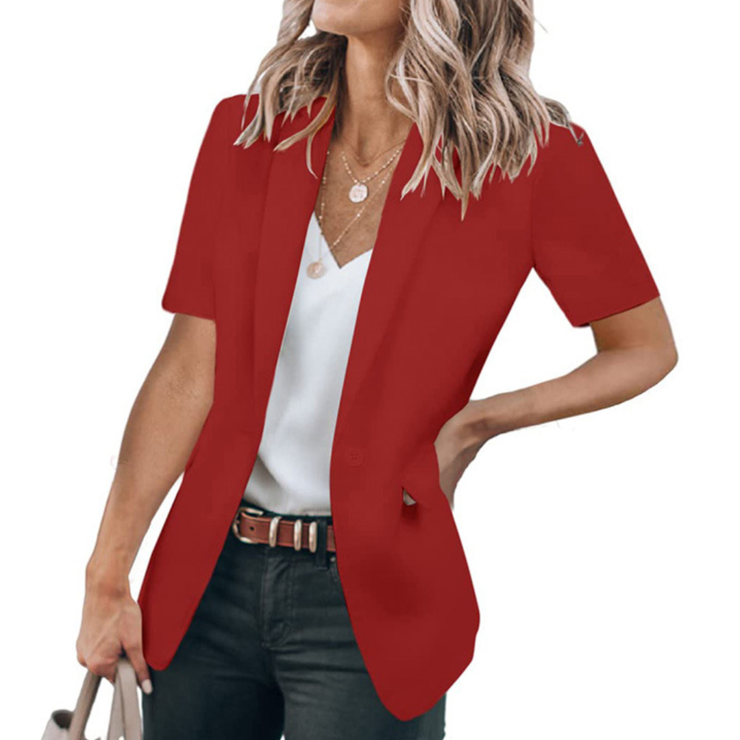 Lisanne – Polished Short Sleeve Casual Blazer