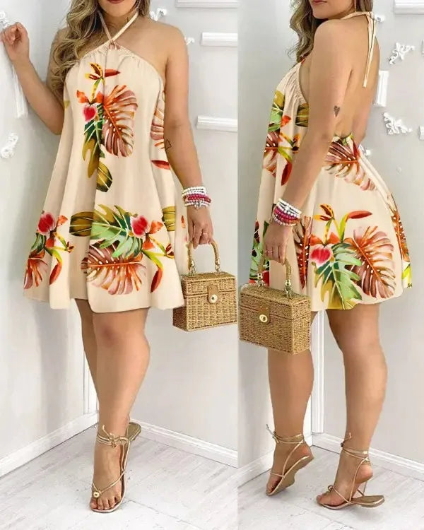 Emily - Halter Neck Summer Dress