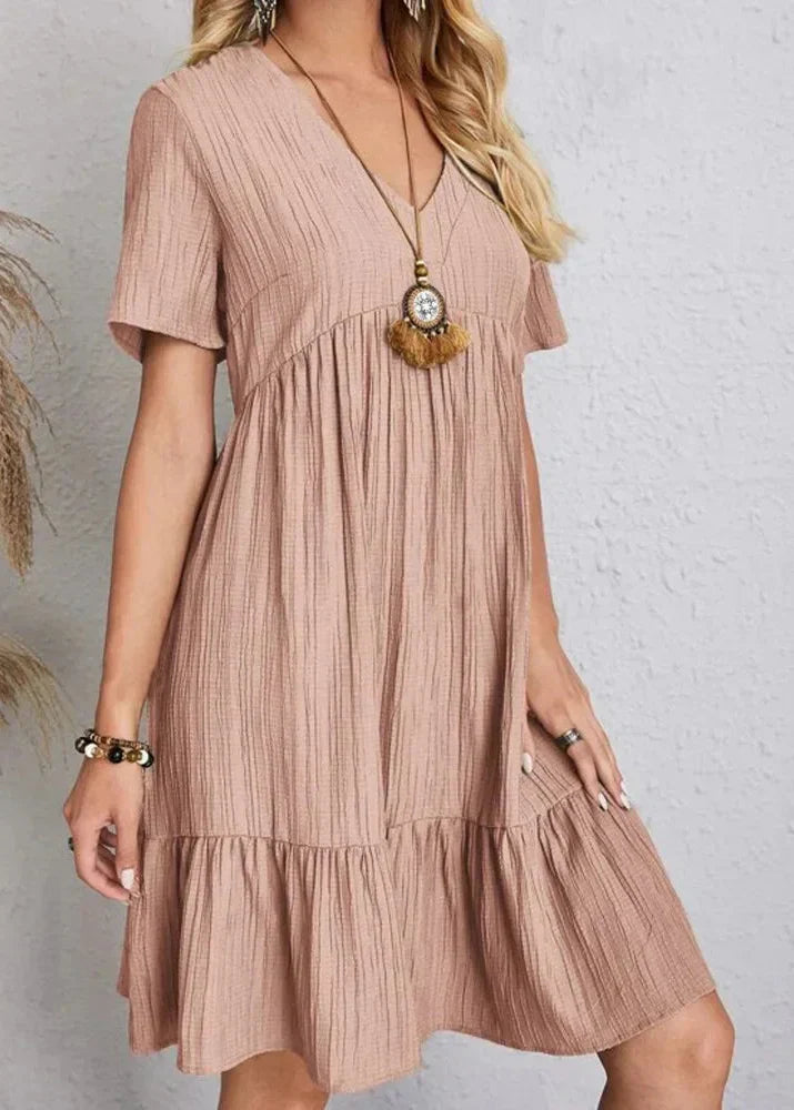 Enora - Elegant dress flattering for the belly