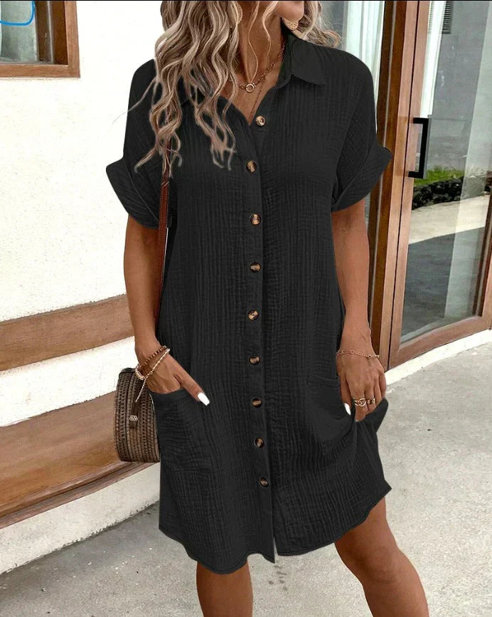 Beatrice | Button-Front Shirt Dress