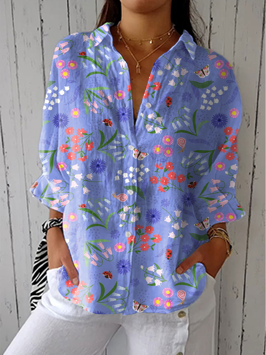 Dorothy - Meadow Blossom Print Blouse