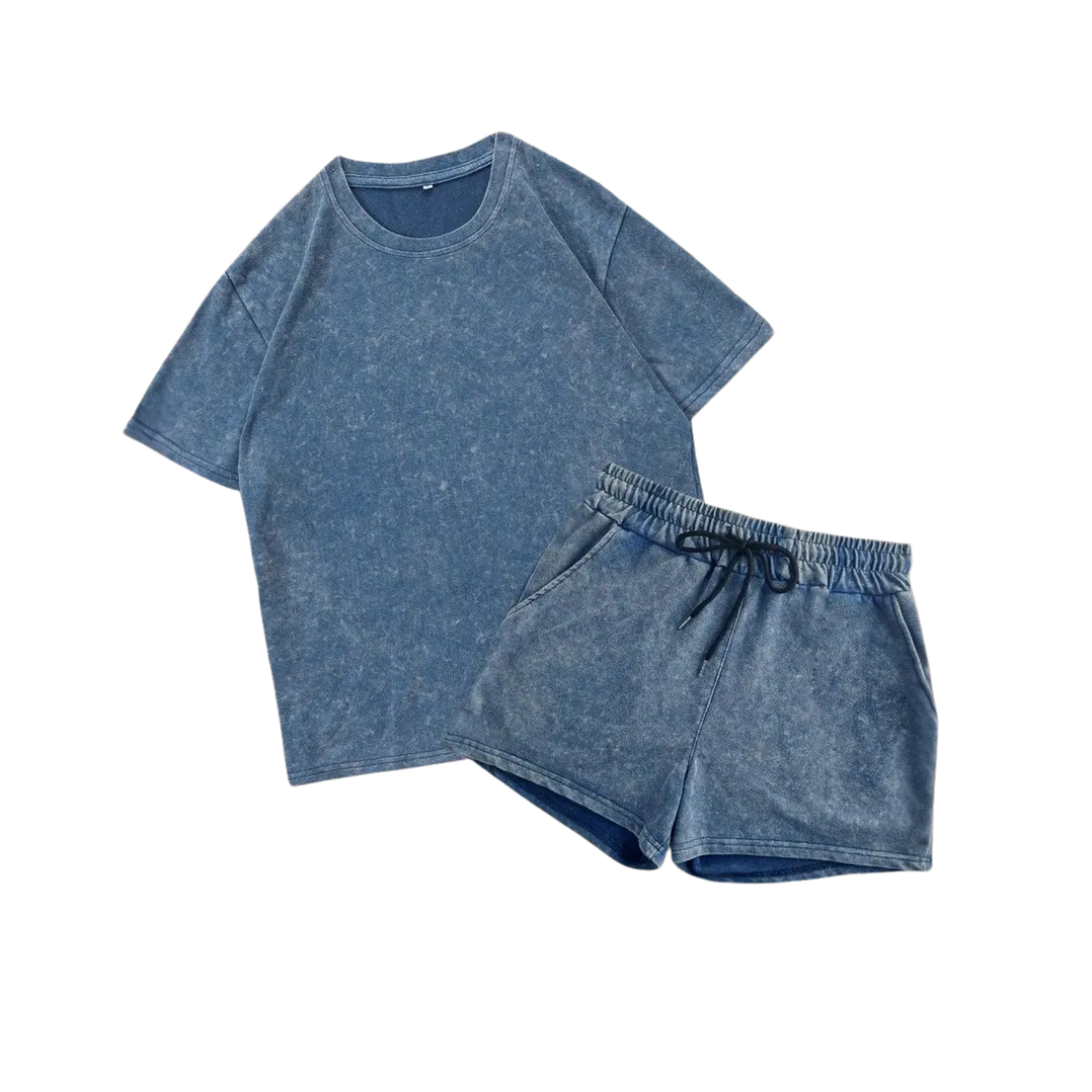 Kendrix – Relaxed Print Athletic Two-Piece Set
