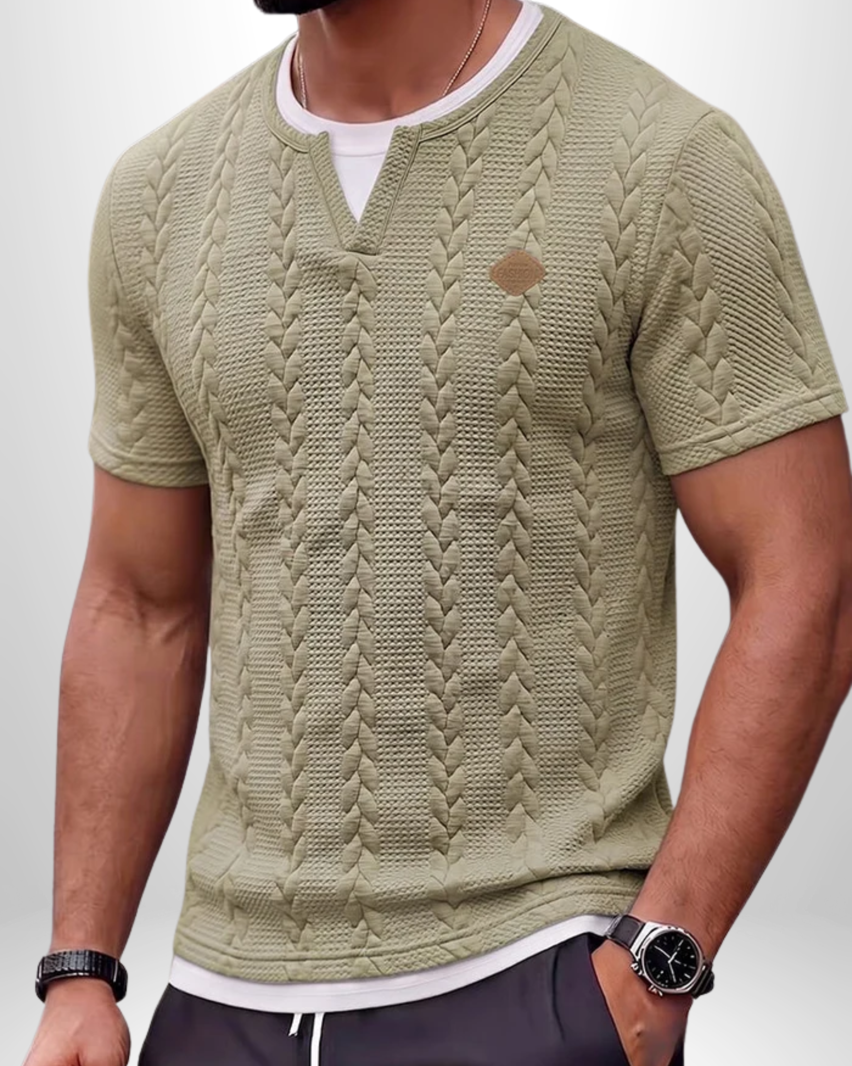 Cable Knit Short Sleeve