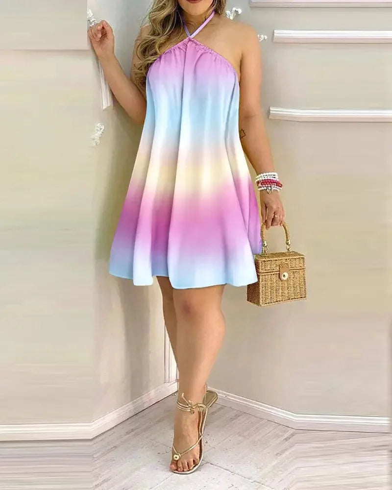 Emily - Halter Neck Summer Dress