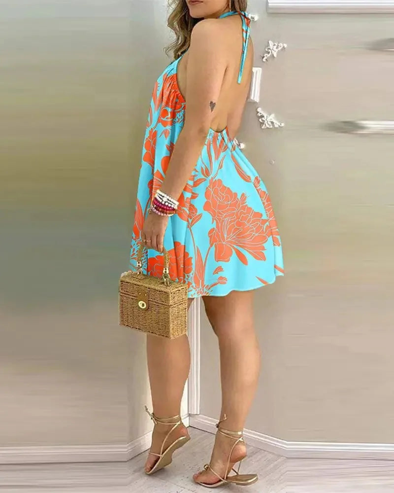 Emily - Halter Neck Summer Dress