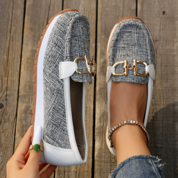 Esme - Flat Buckle Loafers