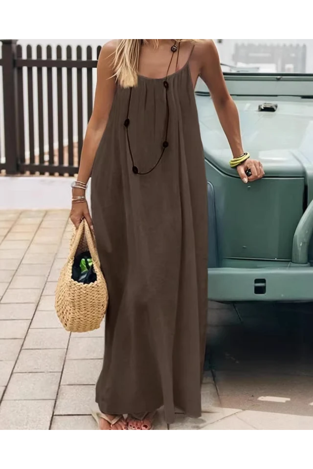 Grace | Solid Halter Maxi Dress